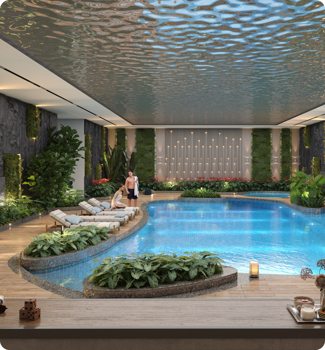 TEMPERATURE-CONTROLLED INDOOR POOL